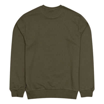 The Male model is wearing New York Yankees MLB Outline Green Crew Neck Sweater 2