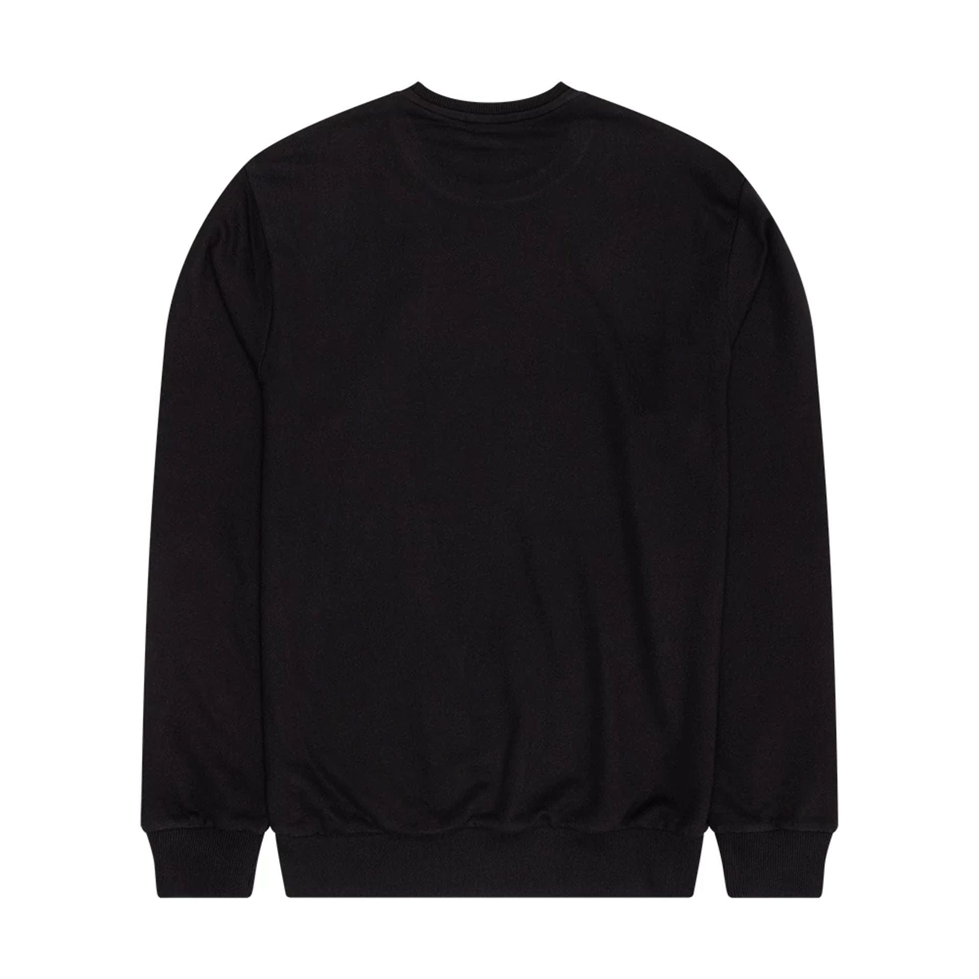 The Male model is wearing Chicago Bulls NBA Outline Black Crew Neck Sweater 2