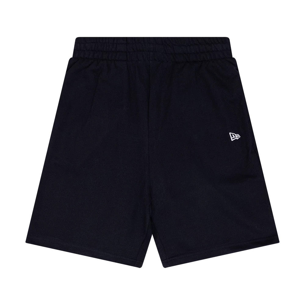 The Male model is wearing New Era Flag Navy Shorts 1