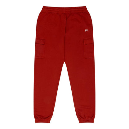 The Male model is wearing New Era Flag Dark Red Cargo Joggers 1