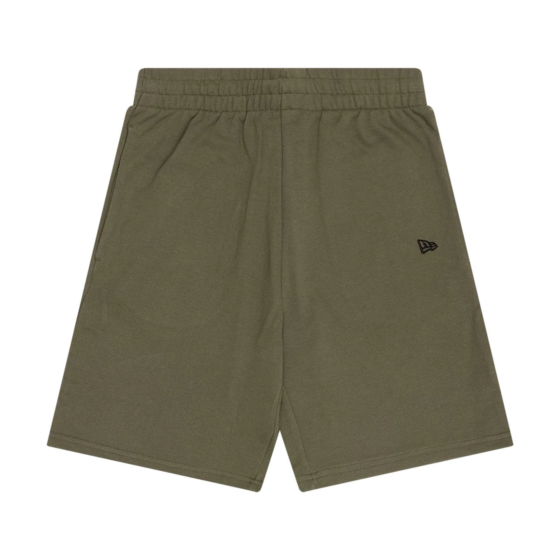 The Male model is wearing New Era Flag Green Shorts 1