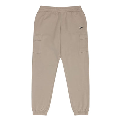 The Male model is wearing New Era Flag Light Beige Cargo Joggers 1