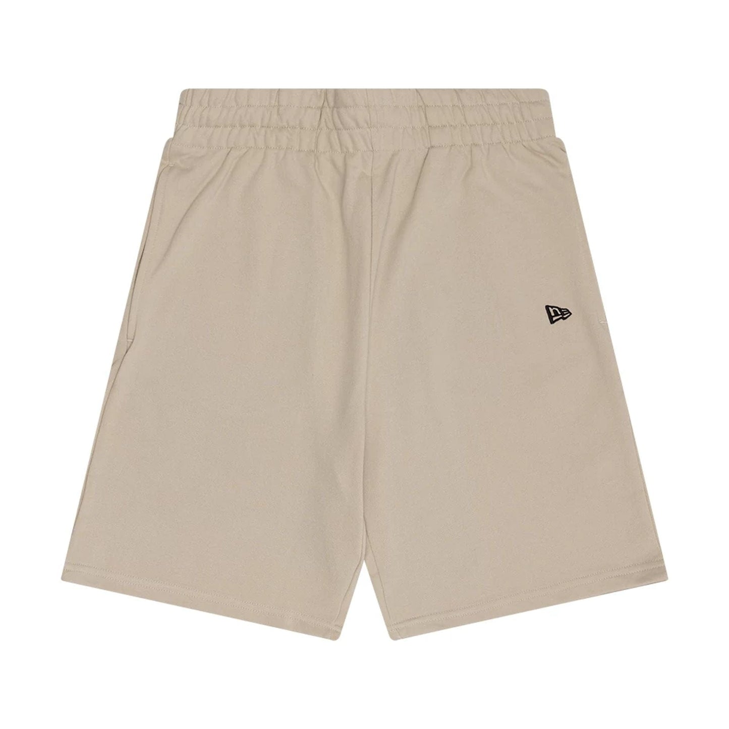 The Male model is wearing New Era Flag Light Beige Shorts 1