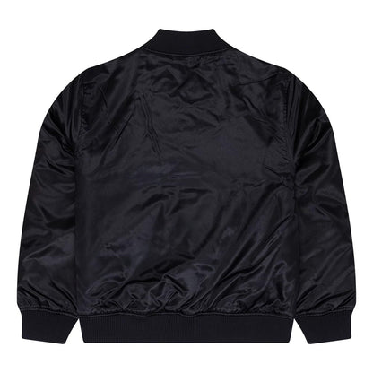 The Male model is wearing New Era Navy Bomber Jacket 2
