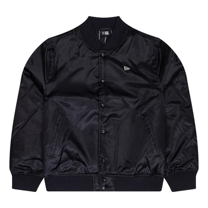 The Male model is wearing New Era Navy Bomber Jacket 1