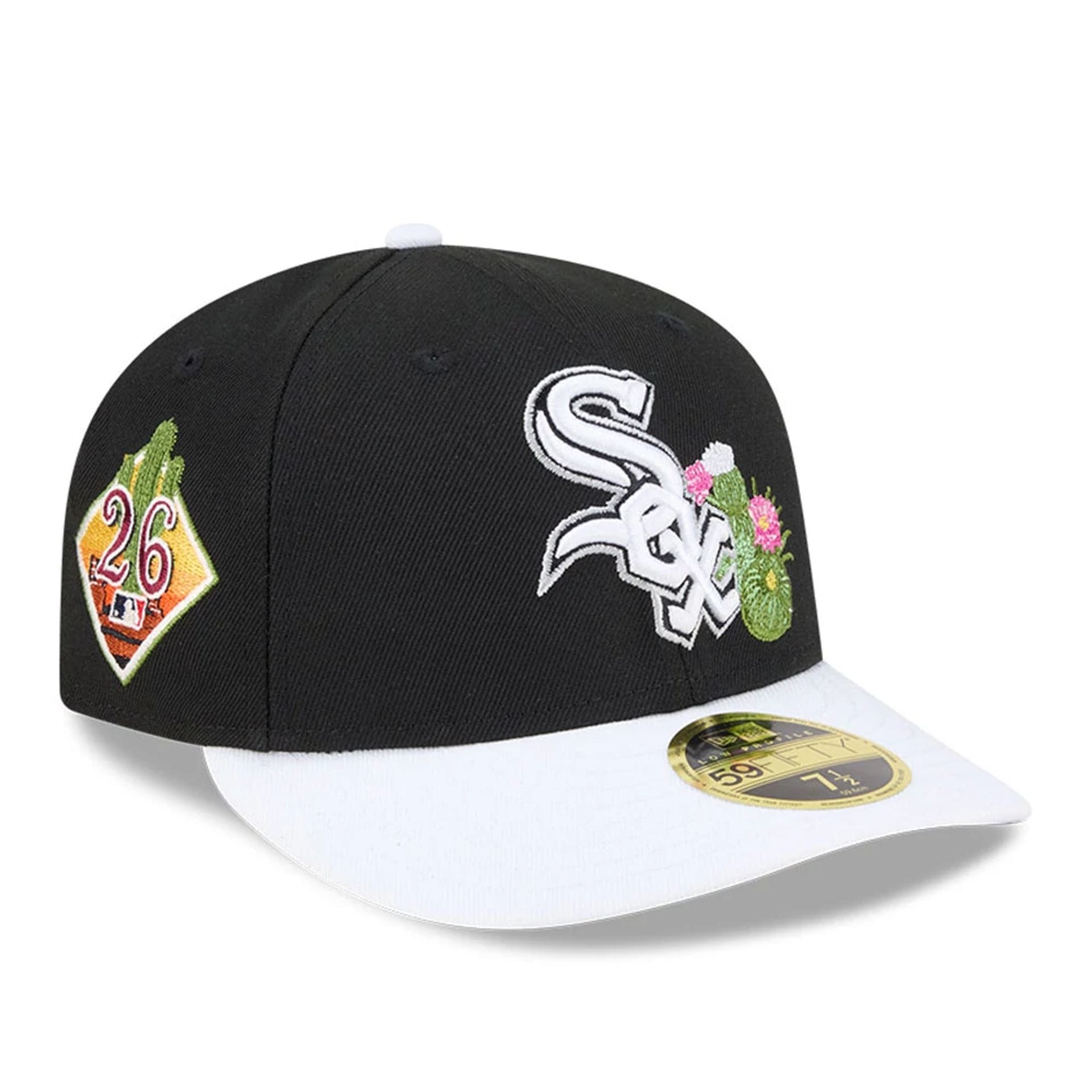 Pictured is this MLB Spring Training 2026 Chicago White Sox Low Profile 59FIFTY Fitted cap in black. 1