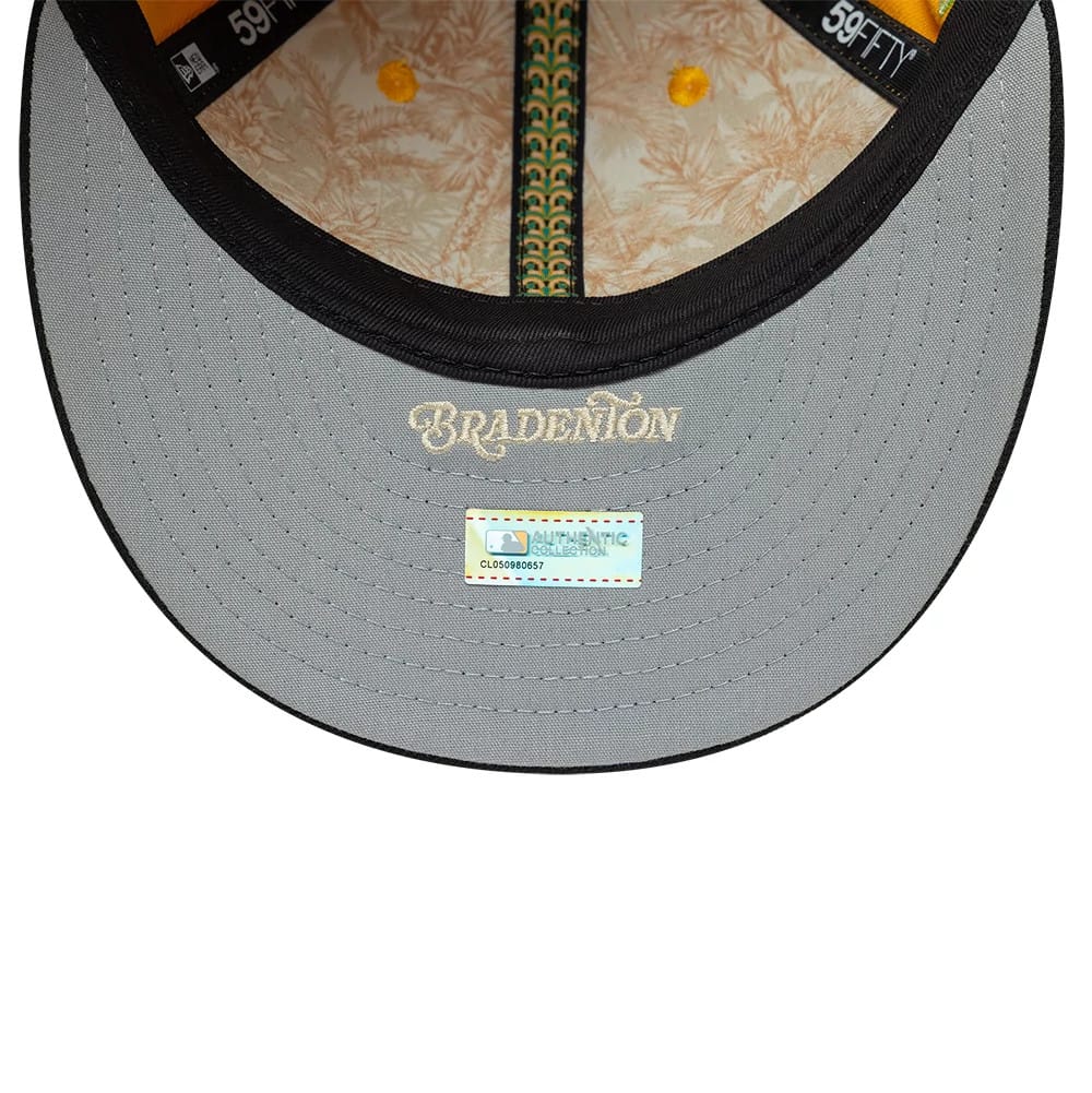Pictured is this MLB Spring Training 2026 Pittsburgh Pirates Low Profile 59FIFTY Fitted cap in yellow. 2