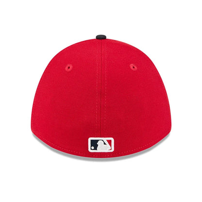 Pictured is this MLB Spring Training 2026 Atlanta Braves 39THIRTY M-Crown Stretch Fit cap in red. 7