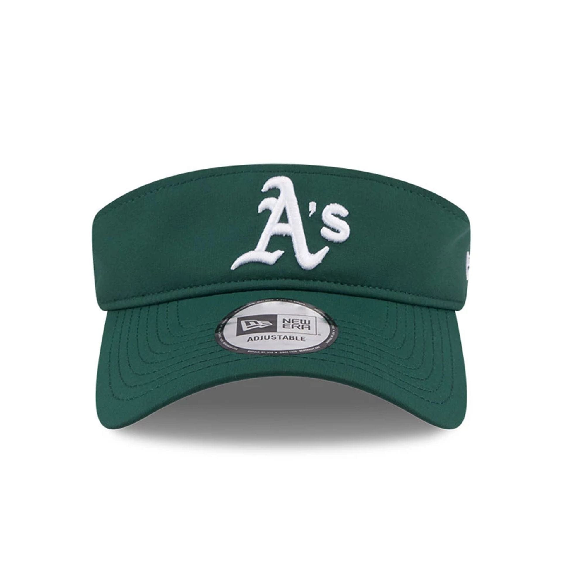 Pictured is this MLB Spring Training 2026 Athletics Visor cap in dark green. 3