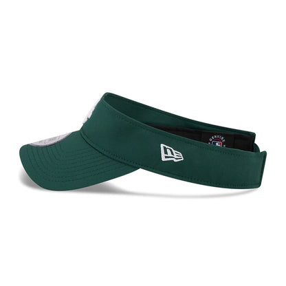 Pictured is this MLB Spring Training 2026 Athletics Visor cap in dark green. 5