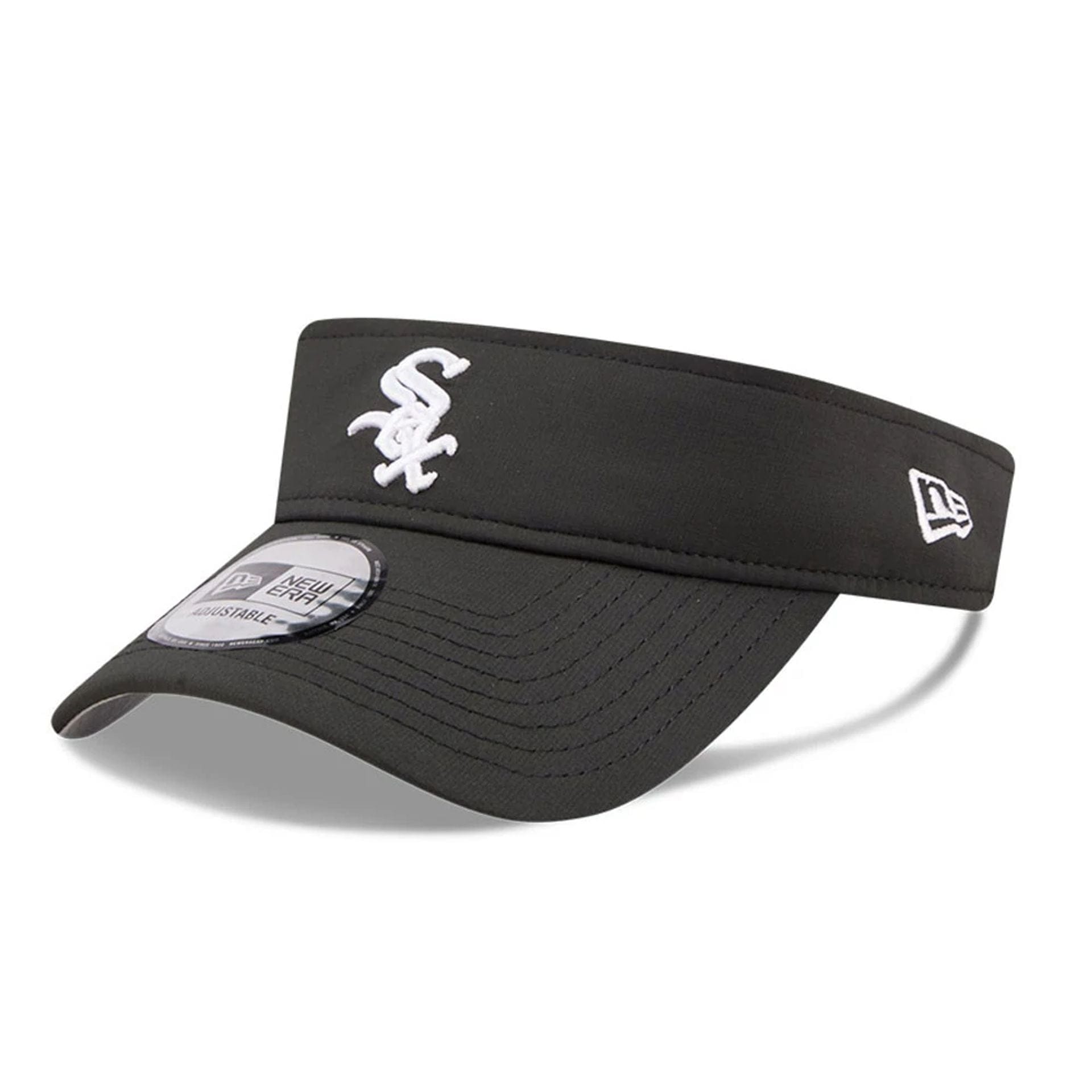 Pictured is this MLB Spring Training 2026 Chicago White Sox Visor cap in black. 4