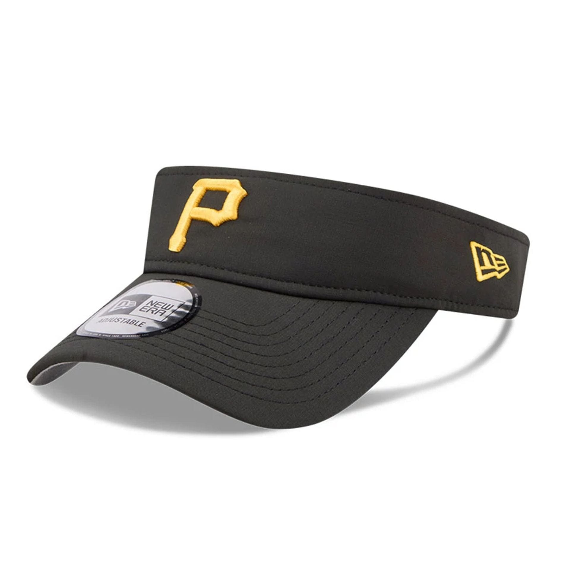 Pictured is this MLB Spring Training 2026 Pittsburgh Pirates Visor cap in black. 4