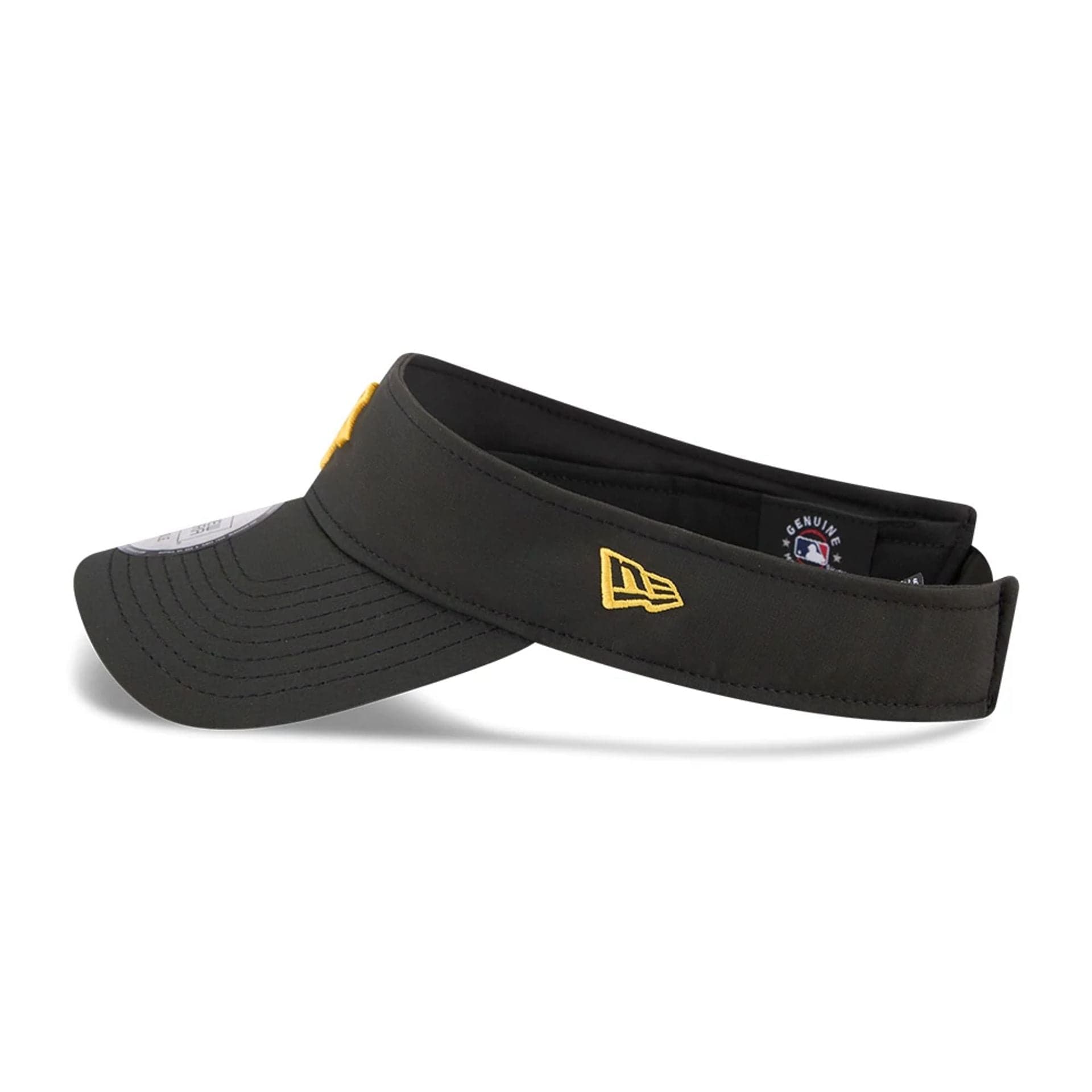 Pictured is this MLB Spring Training 2026 Pittsburgh Pirates Visor cap in black. 5
