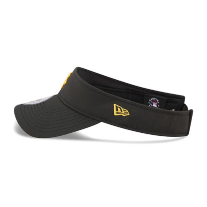 Pictured is this MLB Spring Training 2026 Pittsburgh Pirates Visor cap in black. 5