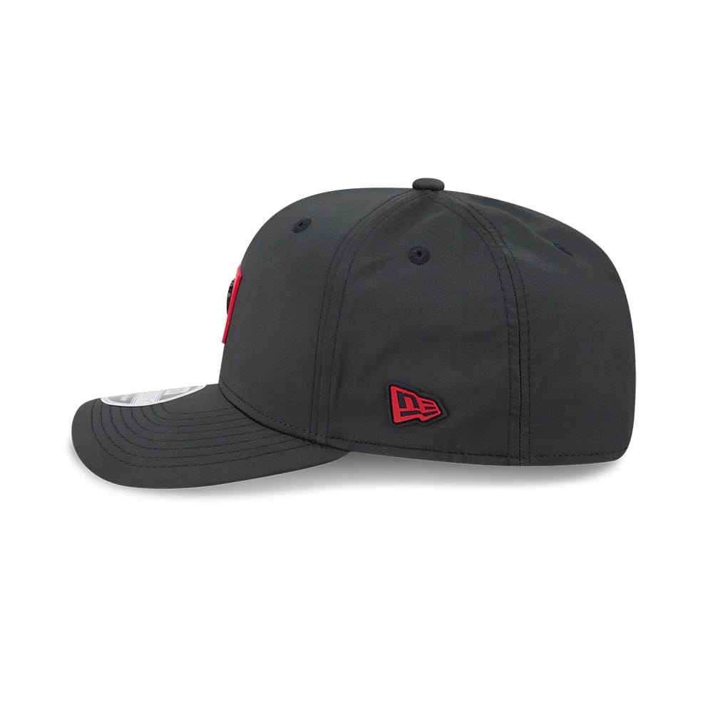Pictured is this MiLB Clubhouse Fresno Grizzlies 9SEVENTY Stretch Snap cap in black. 6