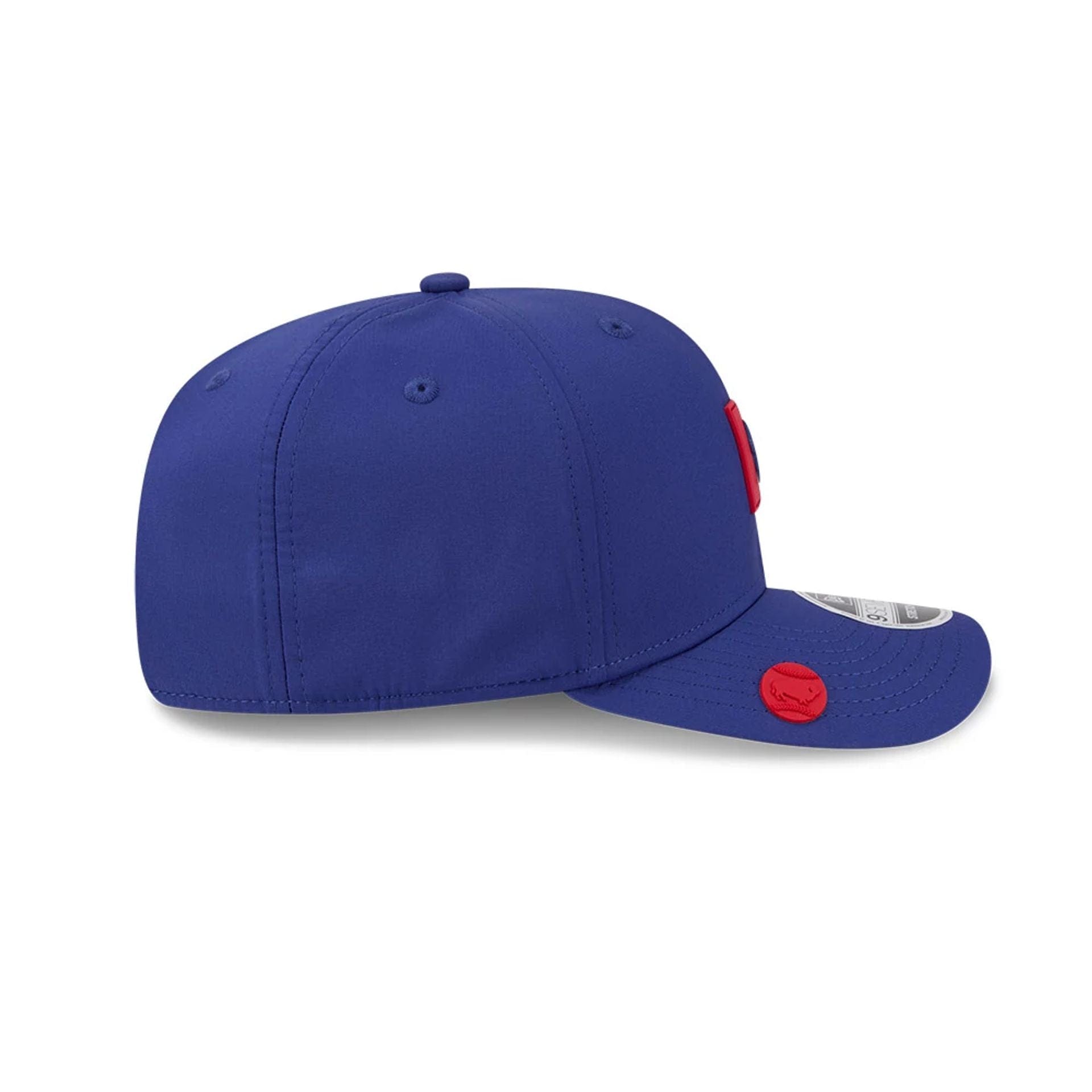 Pictured is this MiLB Clubhouse Buffalo Bisons 9SEVENTY Stretch Snap cap in dark blue. 4