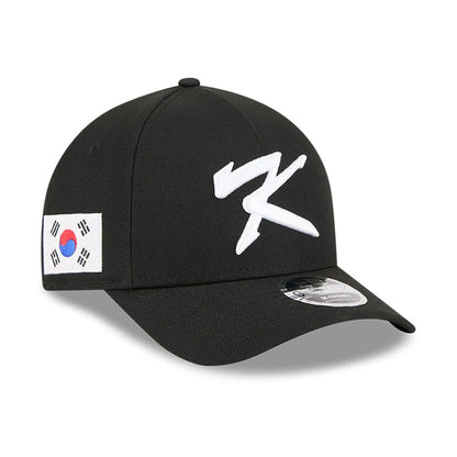 Pictured is this MLB World Baseball Classic 2026 Korea 9FORTY M-Crown A-Frame cap in black. 1