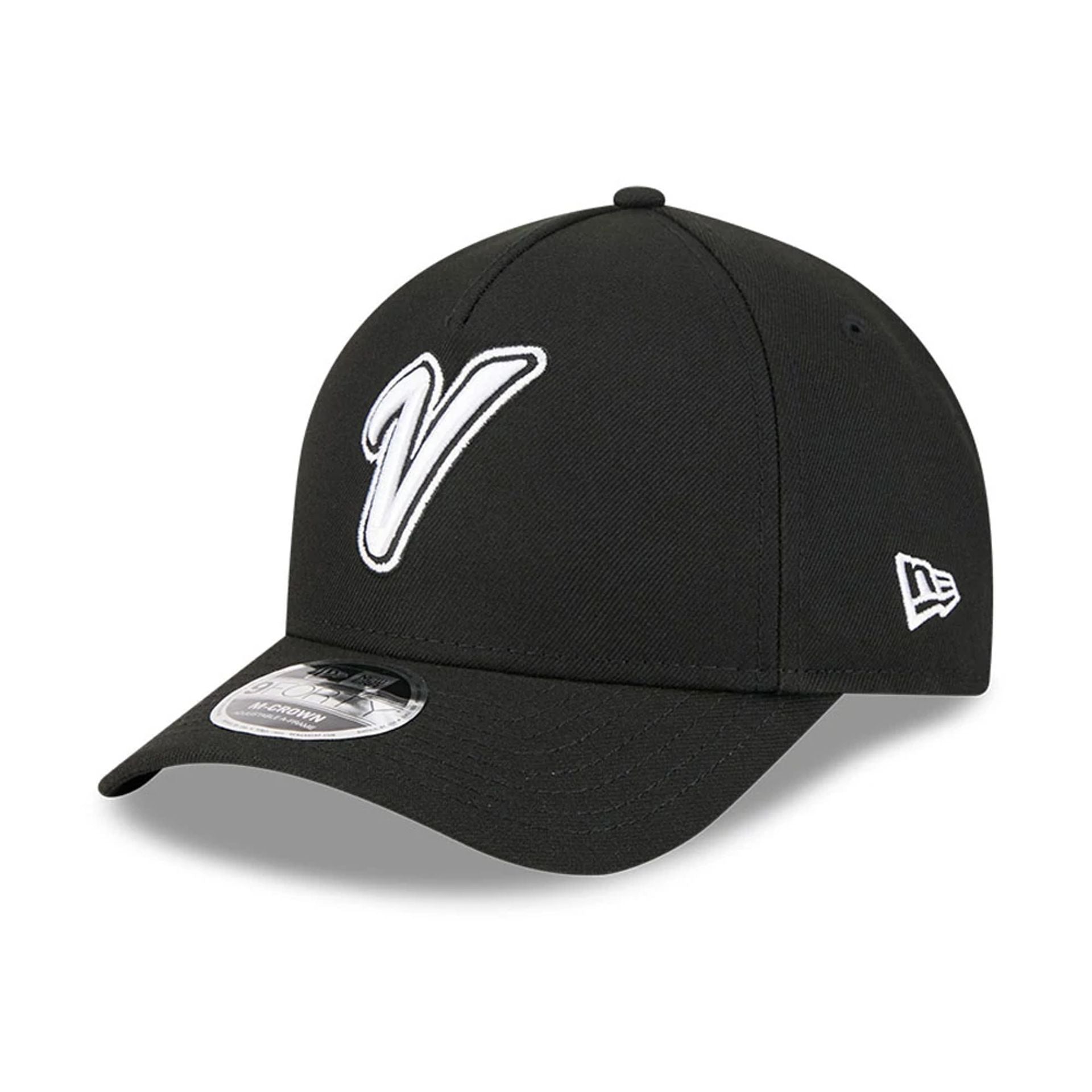 Pictured is this MLB World Baseball Classic 2026 Venezuela 9FORTY M-Crown A-Frame cap in black. 3