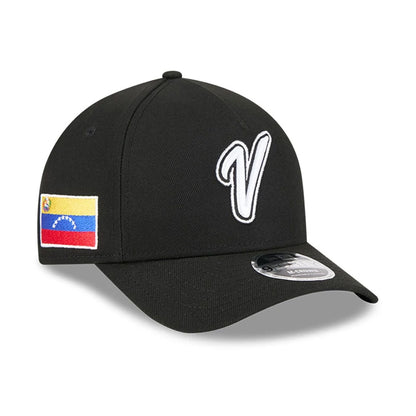 Pictured is this MLB World Baseball Classic 2026 Venezuela 9FORTY M-Crown A-Frame cap in black. 1