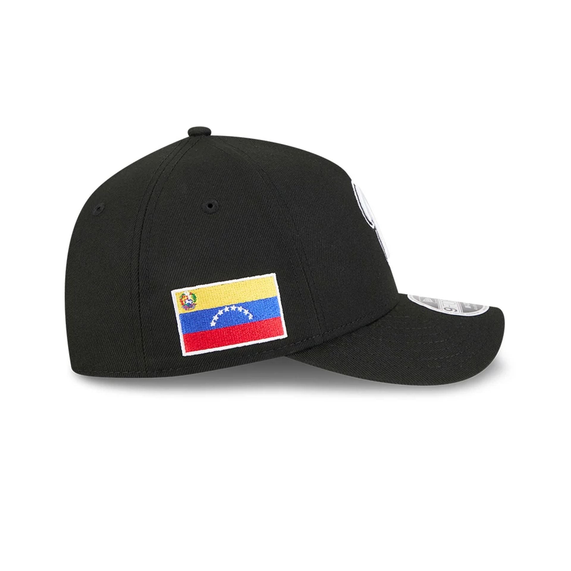 Pictured is this MLB World Baseball Classic 2026 Venezuela 9FORTY M-Crown A-Frame cap in black. 4