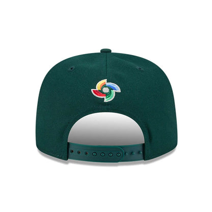 Pictured is this MLB World Baseball Classic 2026 Australia 9FIFTY A-Frame Snapback cap in dark green. 6