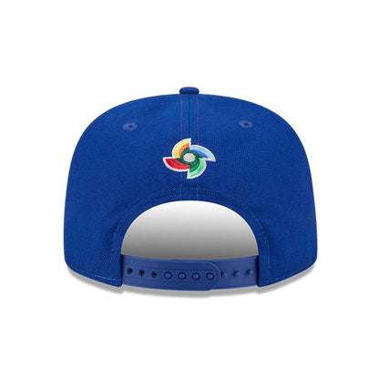 Pictured is this MLB World Baseball Classic 2026 Italy 9FIFTY A-Frame Snapback cap in blue. 5
