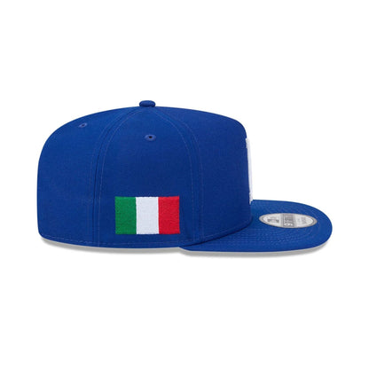 Pictured is this MLB World Baseball Classic 2026 Italy 9FIFTY A-Frame Snapback cap in blue. 6