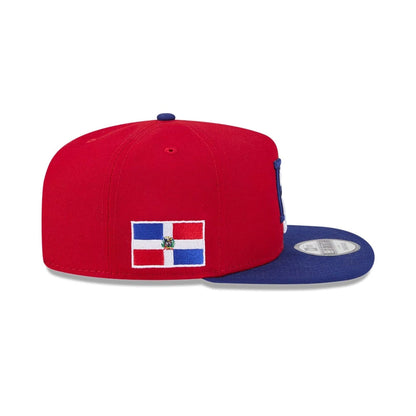 Pictured is this MLB World Baseball Classic 2026 Dominican Republic 9FIFTY A-Frame Snapback cap in red. 6