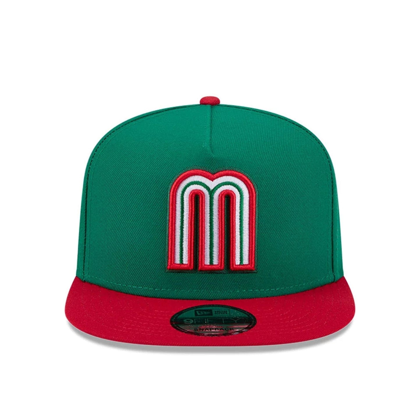 Pictured is this MLB World Baseball Classic 2026 Mexico 9FIFTY A-Frame Snapback cap in green. 4