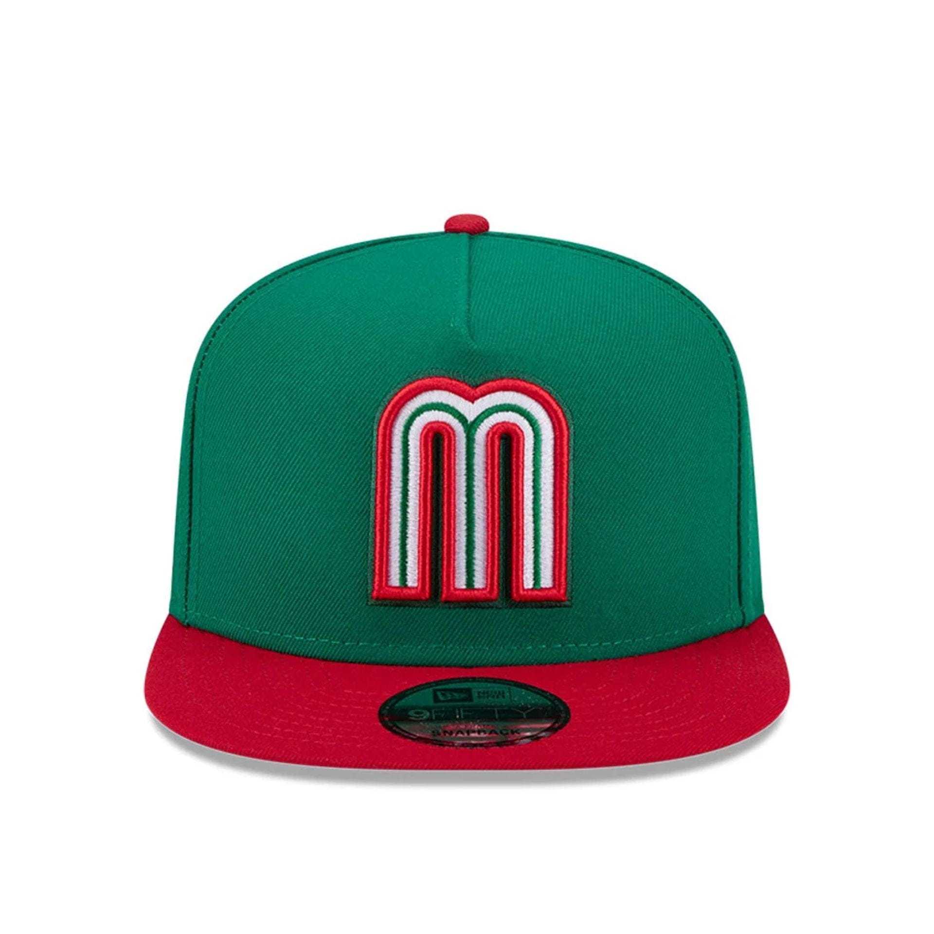 Pictured is this MLB World Baseball Classic 2026 Mexico 9FIFTY A-Frame Snapback cap in green. 4