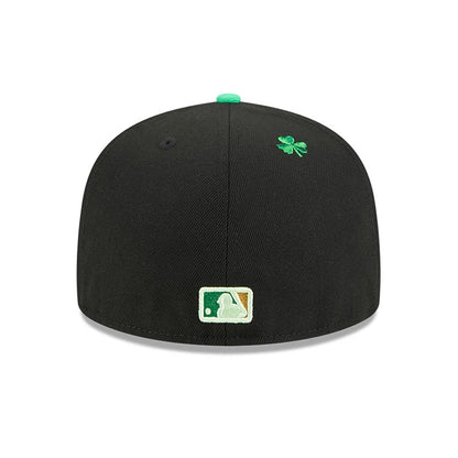 Pictured is this MLB Saint Patrick's Day Chicago White Sox 59FIFTY Fitted cap in black. 6