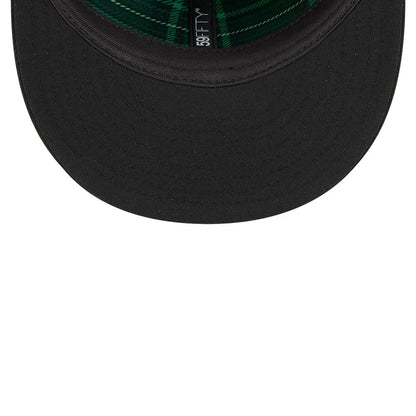 Pictured is this MLB Saint Patrick's Day Athletics 59FIFTY Fitted cap in black. 7