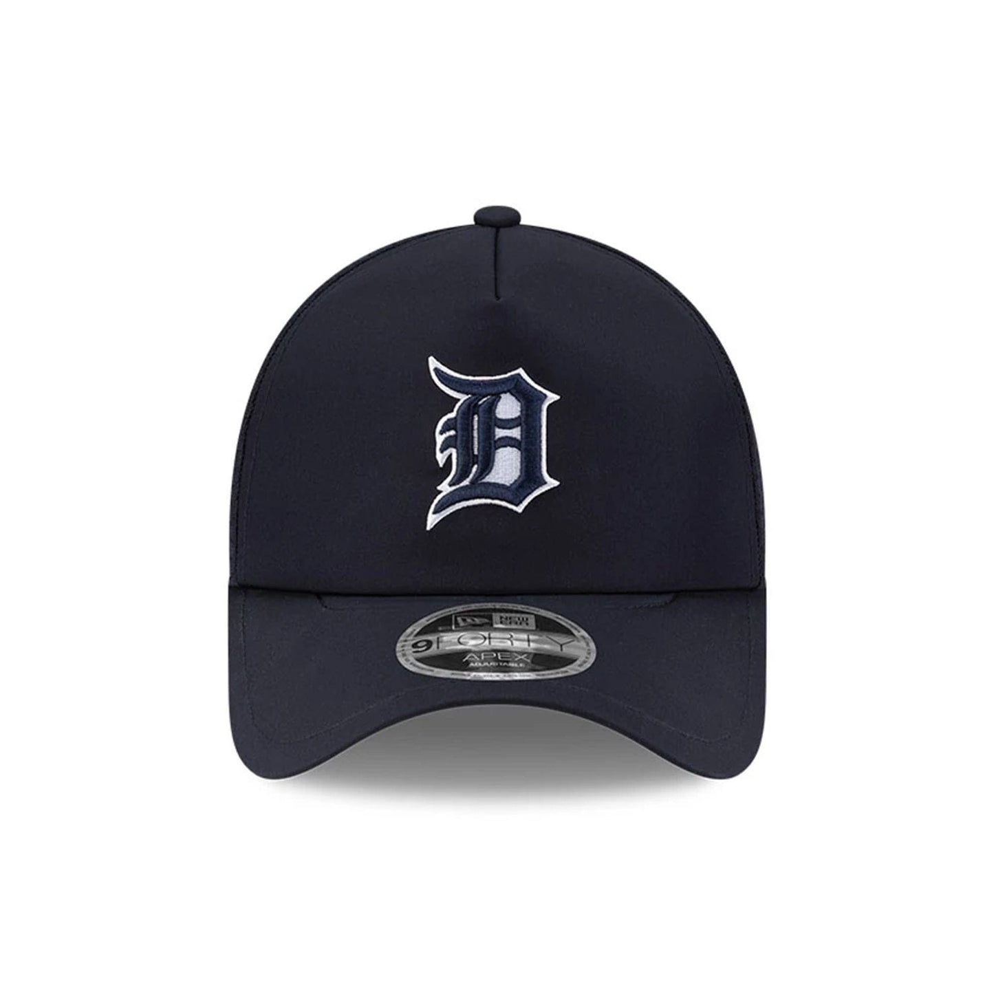 Pictured is this MLB Batting Practice 2026 Detroit Tigers 9FORTY Apex cap in navy. 2