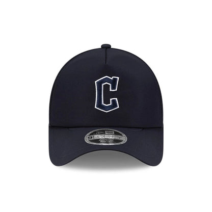 Pictured is this MLB Batting Practice 2026 Cleveland Guardians 9FORTY Apex cap in navy. 2