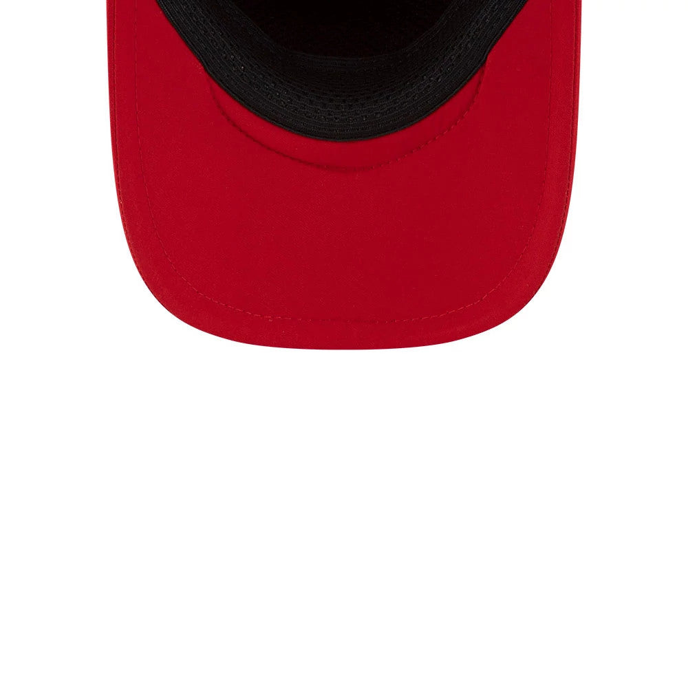Pictured is this MLB Batting Practice 2026 Cincinnati Reds 9FORTY Apex cap in red. 7