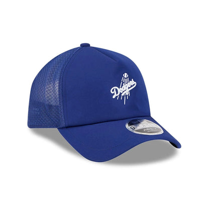 Pictured is this MLB Batting Practice 2026 LA Dodgers 9FORTY Apex cap in dark blue. 3