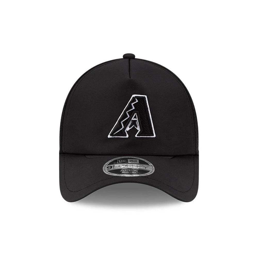 Pictured is this MLB Batting Practice 2026 Arizona Diamondbacks 9FORTY Apex cap in black. 2
