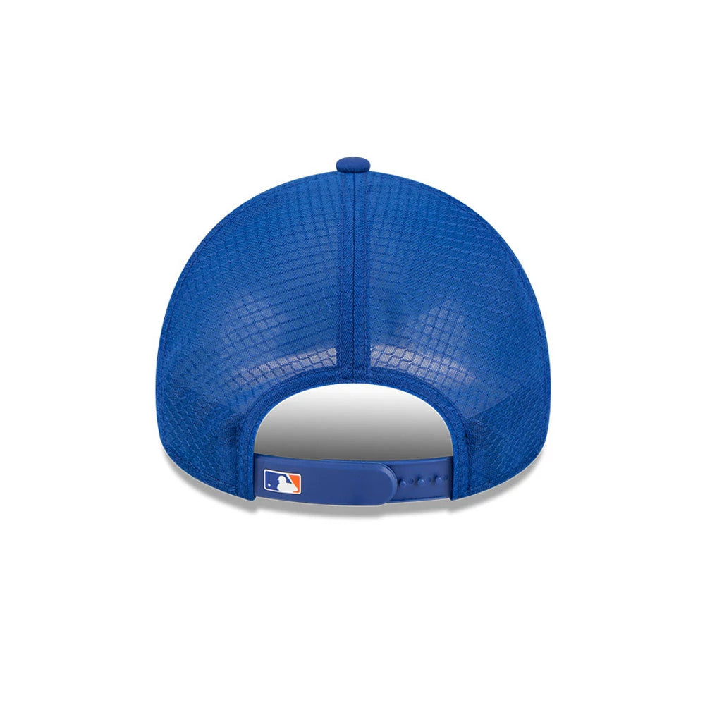 Pictured is this MLB Batting Practice 2026 New York Mets 9FORTY Apex cap in Blue. 4