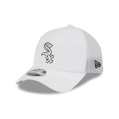 Pictured is this MLB Batting Practice 2026 Chicago White Sox 9FORTY Apex cap in white. 1