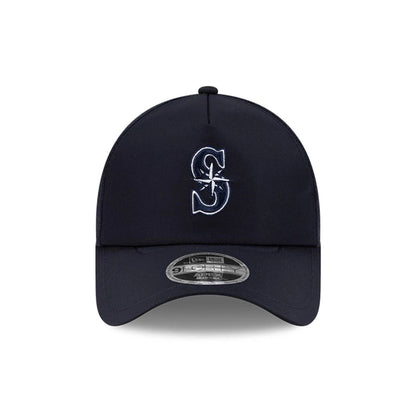 Pictured is this MLB Batting Practice 2026 Seattle Mariners 9FORTY Apex cap in navy. 2