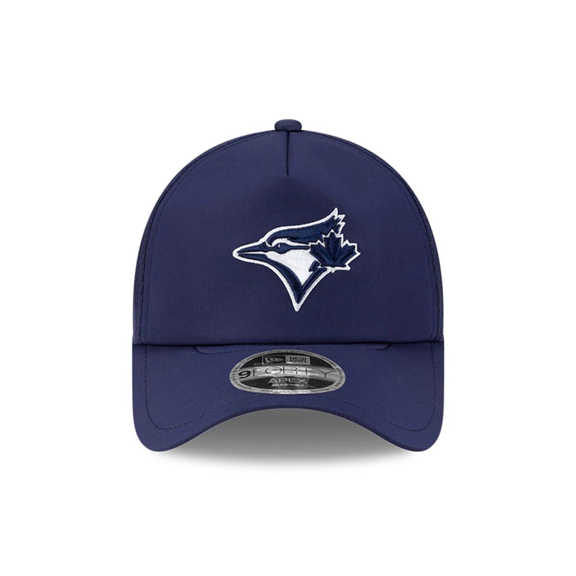 Pictured is this MLB Batting Practice 2026 Toronto Blue Jays 9FORTY Apex cap in blue. 2