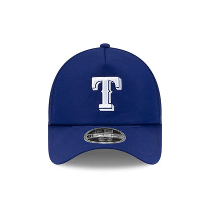 Pictured is this MLB Batting Practice 2026 Texas Rangers 9FORTY Apex cap in dark blue. 2