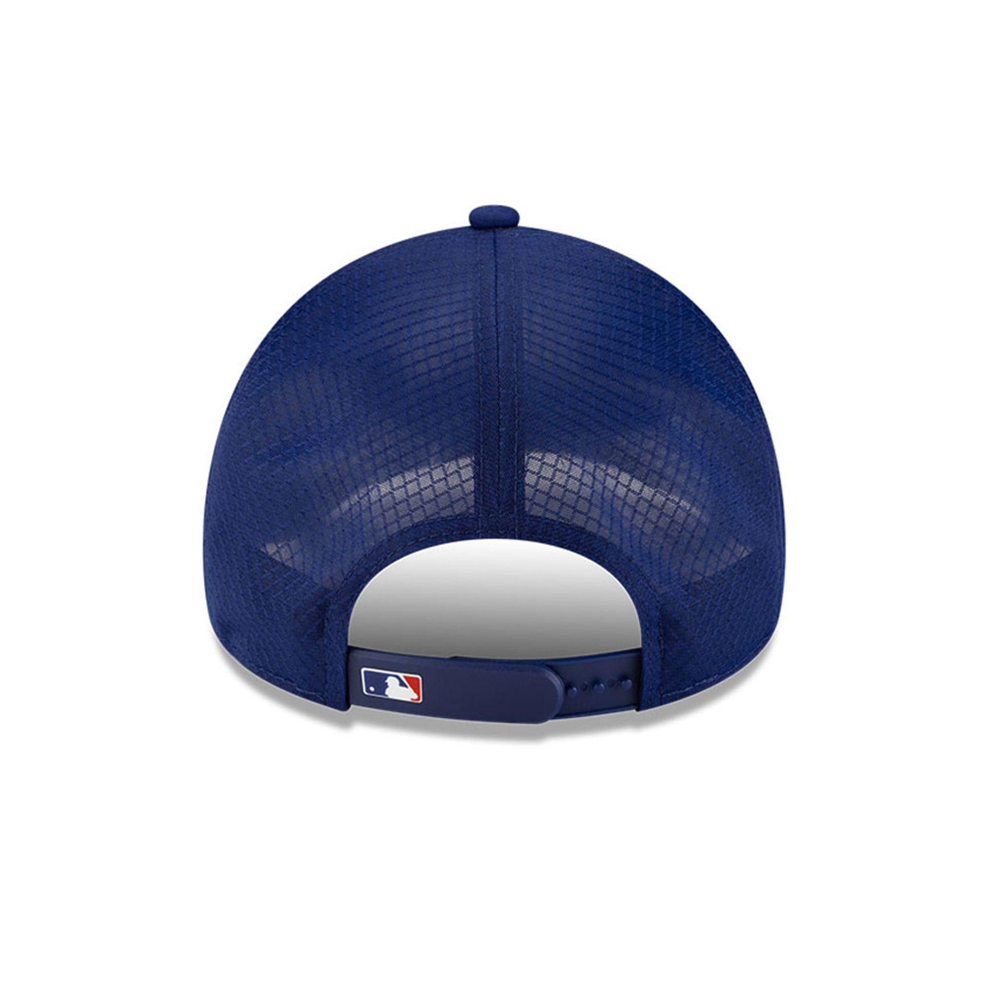 Pictured is this MLB Batting Practice 2026 Texas Rangers 9FORTY Apex cap in dark blue. 4