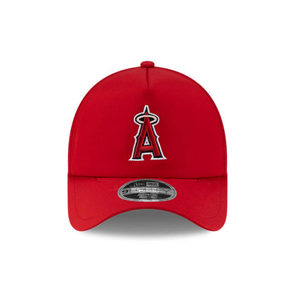 Pictured is this MLB Batting Practice 2026 LA Angels 9FORTY Apex cap in red. 2