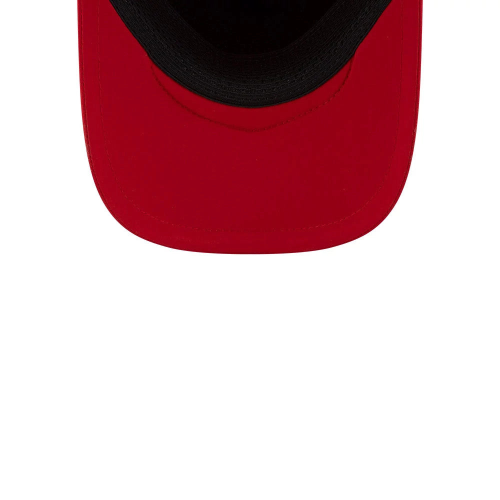 Pictured is this MLB Batting Practice 2026 LA Angels 9FORTY Apex cap in red. 7