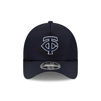 Pictured is this MLB Batting Practice 2026 Minnesota Twins 9FORTY Apex cap in navy. 2