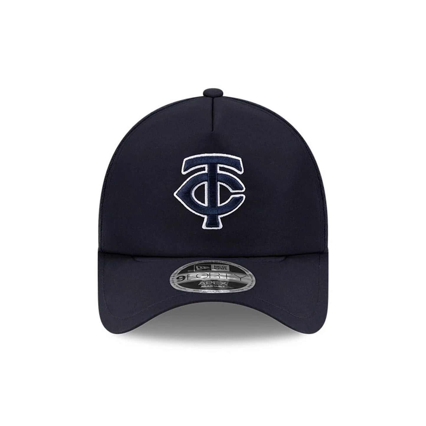 Pictured is this MLB Batting Practice 2026 Minnesota Twins 9FORTY Apex cap in navy. 2