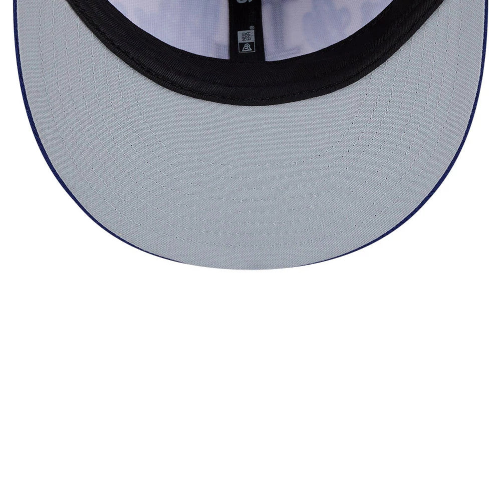Pictured is this MLB Grow LA Dodgers 9FIFTY Snapback cap in dark blue. 2