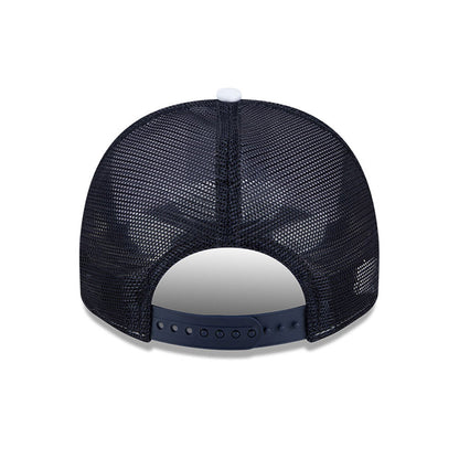 Pictured is this MLB Lines New York Yankees 9FIFTY A-Frame Snapback cap in white. 7
