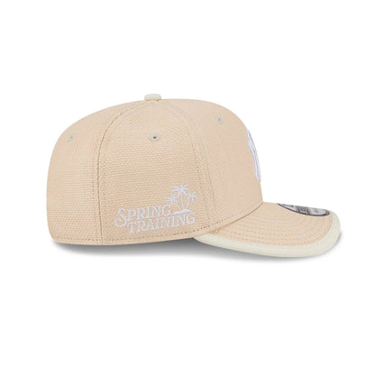 Pictured is this MLB Wicker New York Yankees 9SEVENTY Stretch Snap cap in Cream. 5